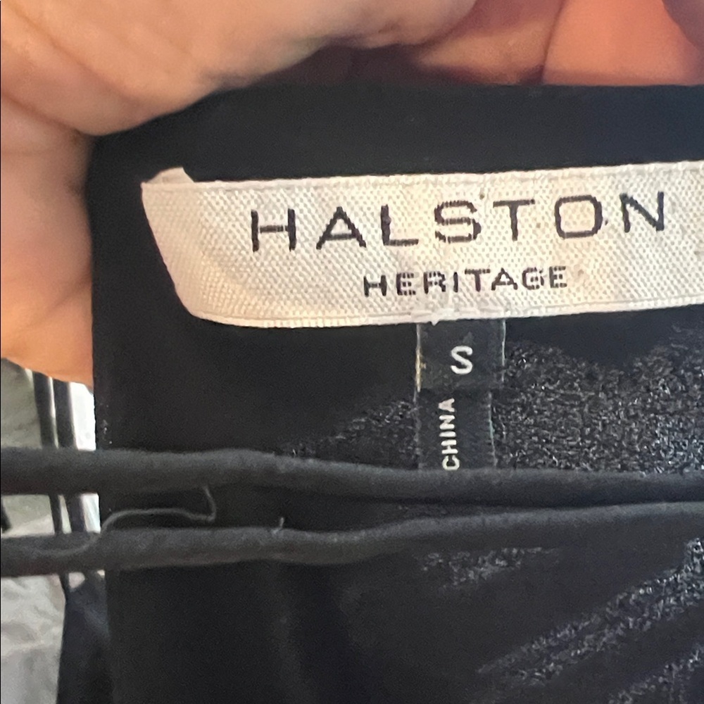 Halston Heritage designer double strap long slip flowing dress small - Picture 5 of 5